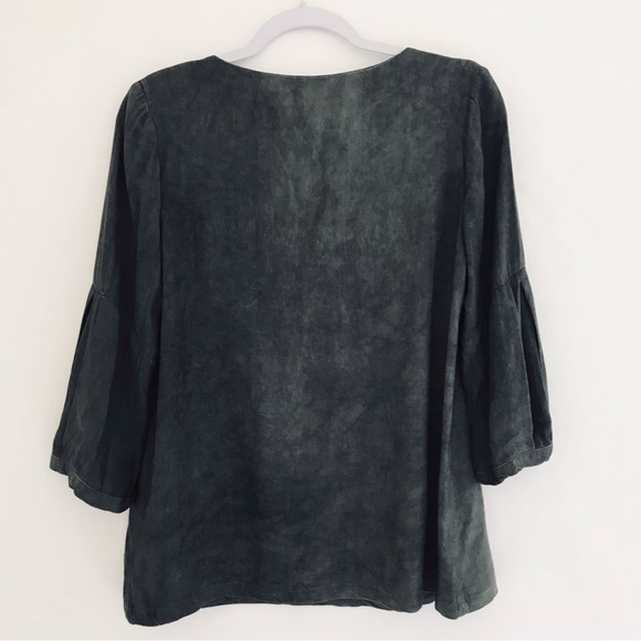 ANNE WILLI Grey Relaxed Fit Top 3/4 Sleeves - Picture 4 of 10